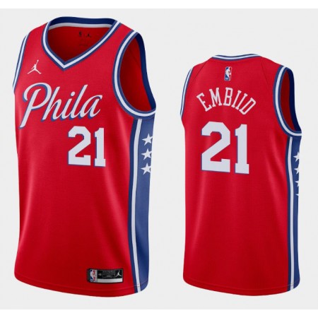 Maillot Basket Philadelphia 76ers Joel Embiid 21 2020-21 Jordan Brand Statement Edition Swingman - Homme